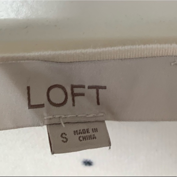 Ann Taylor small polka dot bell sleeve sweater cardigan black white work career - Picture 4 of 5